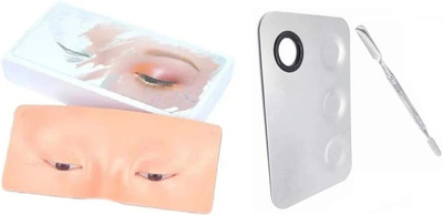 My Colors Practicing Eyeshadow, Silicone Face and Eye Makeup Practice Board 130 g(Multicolor)