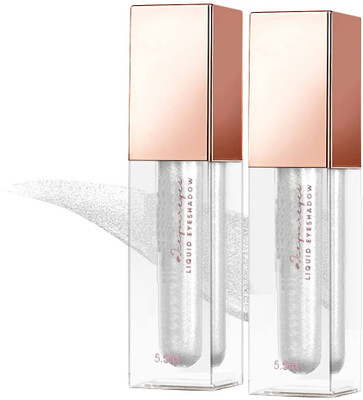 Emijun Liquid Glitter Eyeshadow Highlighter Waterproof Long Wear Quick Dry Glitter 11 ml(MOON GLOW)