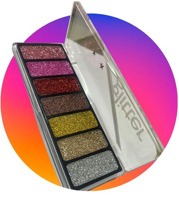 GFSU - GO FOR SOMETHING UNIQUE Highl Pigmented & Waterproof Gel Base glitter eyeshadow Palette For Women 11.26 g(MULTI SHADES)