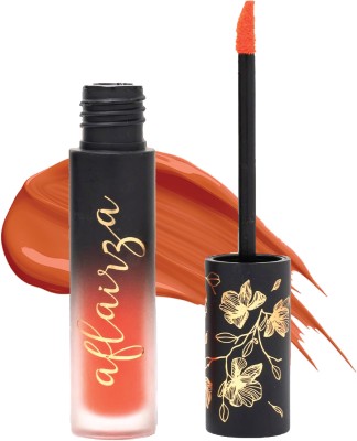 AFLAIRZA Premium Velvet Liquid Eyeshadow for Long-Lasting, Waterproof Matte Makeup Look 5 ml(Carrot)