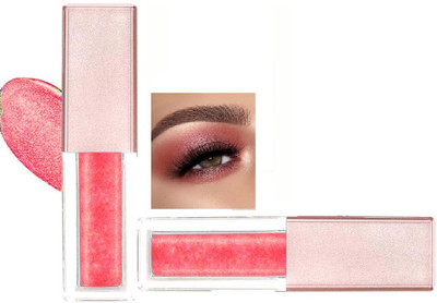 Jiwoo Liquid Glitter Eyeshadow for waterproof and long satay-02 4 g(peach pink)