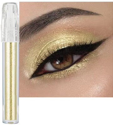 GABBU Liquid Glitter Eyeshadow Metallic Glitter Shimmer EyeShadow1 5 g(gold)
