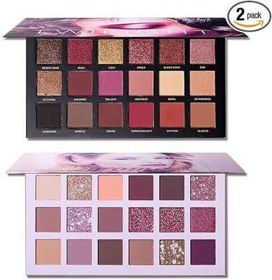 RVLIPS 36 Colors Combo Matte Shimmer EyeShadow Palette Rose Gold + 36 g 18 g(MULTICOLOR)