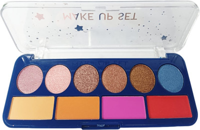 WECHARMERZ Matte & Shimmer Combo Makeup Palette kit 8 Eyeshadow+4Blusher 10 g(Multicolor)