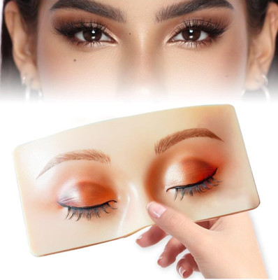 CIVAKI Makeup Practice Face Board Mannequin for Eyeshadow/Eyebrow Cosmetology 1 ml(Beige)