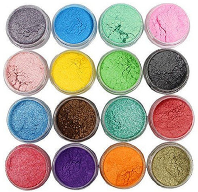 Latixmat Powder Pearlescent Color Pigment Nail Polish, Lip Gloss, Eye Shadow 32 g(Multicolor)