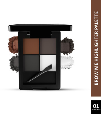 Glam21 Cosmetics 4-in-1 Eyebrow Palette Micro Pigments, Smudge Proof, Longlasting Eye Make-up Kit 9 g(SEDUCTIVE)
