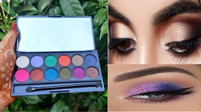 Luipui best 12 color eyeshadow palette makeup 12 g(MULTICOLOR)
