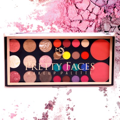 MATTLOOK Pretty Face Makeup Palette Waterproof High Pigment Flawless Finish Eyeshadow 20 g(Multicolor-01)