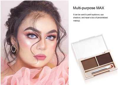 tanvi27 Eyebrow Palette Shape My Brow, 2IN1 Brows Powder Wax Cream, Eye Makeup 2.5 ml(BROWN)