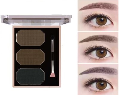 GABBU Long Lasting Makeup Palette Waterproof 3 Colors Cosmetic Eyebrow.. 8 g(multi)