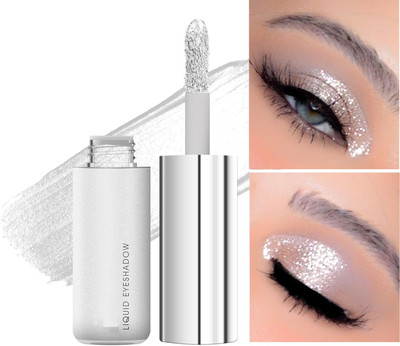 GULGLOW99 Highly Pigmented Eyeshadow With Radiant Shimmer Finish Waterproof 7 ml(WHITE)