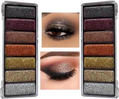 MYEONG Glitter Long Lasting Eye shadow combo 22.52 g(Multicolor)