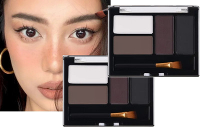 tanvi27 Best Matte Finish Eyebrow Enhancer Contouring Shadow Eyebrow Powder Palette 16 g(Multi color)