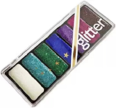 ADJD 7 Colors Glitter Eyeshadow Palette Shimmer Ultra Pigmented 22.52 ml(MULTI)