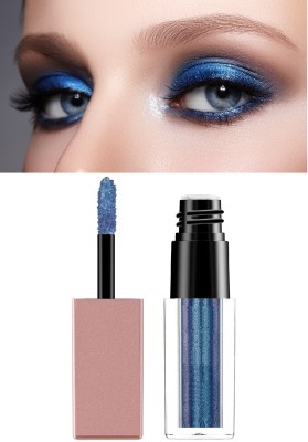 BLUEMERMAID Best Metallic Liquid Eyeshadow | Highly Pigmented Eyeshadow 4 ml(BLUE)