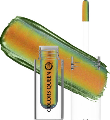 COLORS QUEEN Multichrome Highly Pigmented Long Lasting Smudge Proof Metallic Liquid Eyeshadow 1.8 g(4 - Fire Fly)