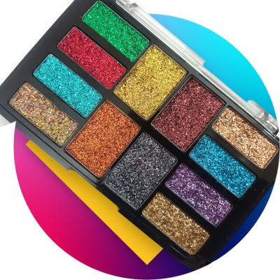 tanvi27 New Moon Star Eyes , Face & Body Gel Base Glitter Eyeshadow Palette 18 g(MULTI COLOR)