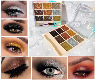 WOONGMI Professional Eyeshadow Palette Long Wearing And Easily Blendable Eye Makeup 10 g(Multicolor)