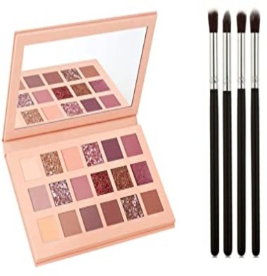 Spikee eyeshadow with 4 Pc Makeup Brush 100 g(PINK)