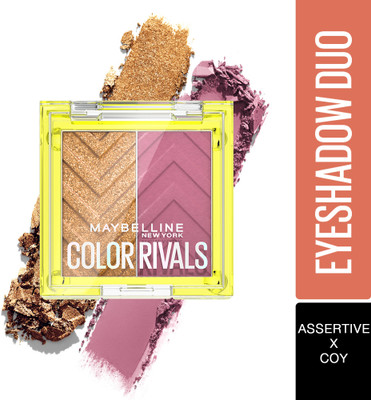 MAYBELLINE NEW YORK Color Rivals Shadow Longwear Duo Eyeshadow Palette 3 g(Assertive x Coy)