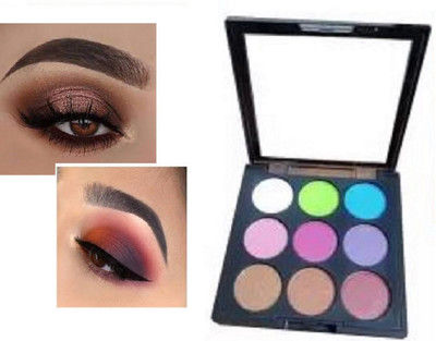Luipui ALL DAY LONG 9 COLOR EYESHADOW PALETTE MAKEUP 10 g(MULTICOLOR)