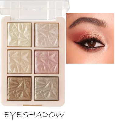 Luipui WATERPROOF SHIMMER EYESHADOW PALETTE PACK OF 1 10 g(MULTICOLOR)