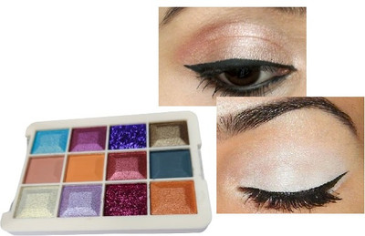 Herrlich New Eye makeup palette | 12 color glitter eyeshadow palette 18 g(MULTICOLOR)