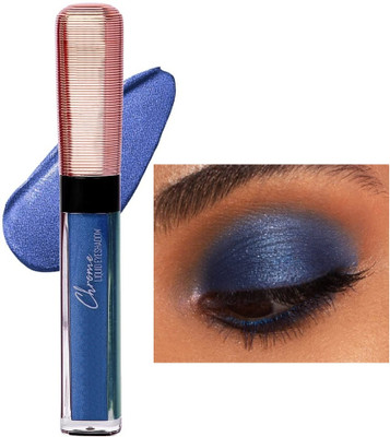 tanvi27 Chrome Liquid Metallic Blue Eyeshadow Get Glitter Glow 7 ml(BLUE)