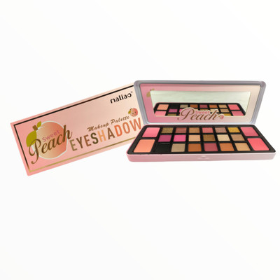 maliao Sweet Peach 4 blusher + 18 colour Eyeshadow Pallete shimmer, glitter, matte 70 g(multicolour)