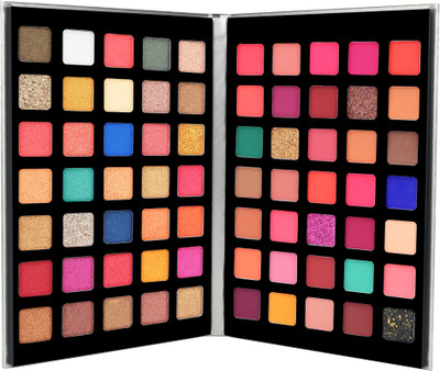 COLORS QUEEN 70 Highly Pigmented Eyeshadow Palette with Matte, Shimmer & Glitter Shades 105 g(Multicolor)