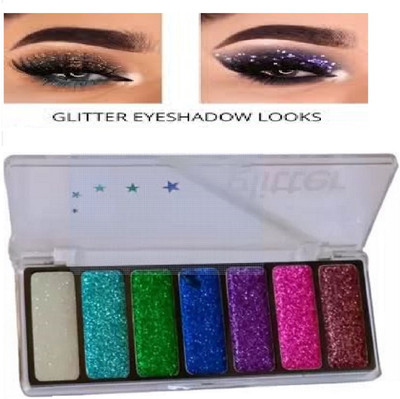 Luipui 7 COLOR GLITTER PALETTE EYESHADOW MAKEUP 11.26 g(MULTICOLOR)
