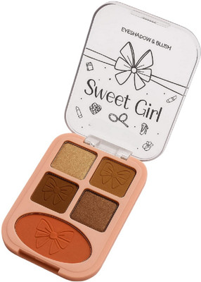 nuvya Soft Glow 3-in-1 Makeup Palette – Eyeshadow, Blusher and Highlighter Set (S2) 7 g(Multicolor)