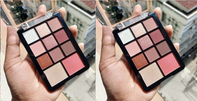 ADJD Combo Eyes Eyeshadow Palette 11 Colour HD Pigmented 33.6 g(multi colour)
