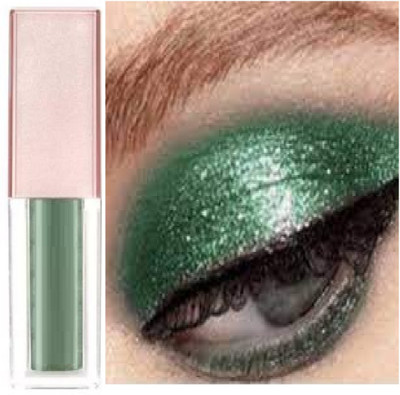 Luipui best green glitter eye shadow trending waterproof 5 ml(green)