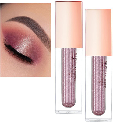 tanvi27 Waterproof & Highly Pigmented Metallic Liquid Glitter Rose Gold Eyeshadow Combo 11 ml(Rose Gold)