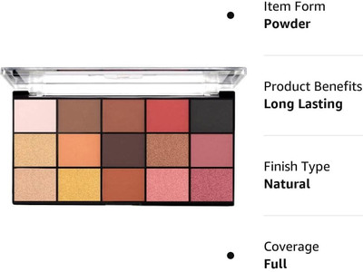 GABBU 12 Shade Ultra Pigmented Smoky Eyes Eyeshadow Palette 22.5 g(Multi Color 15 Colors Of Eyeshadow)