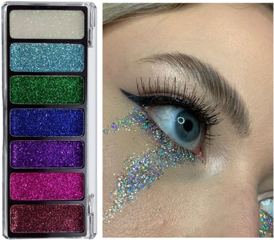 THTC Glitter Intense Multicolor Eyeshadow 11.26 g(Multicolor)