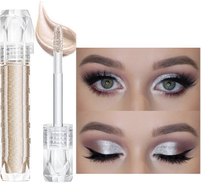 AFARAXIA New Liquid Eyeshadow Glitter Pigments Shimmer Metallic silver 2 ml(creamy)