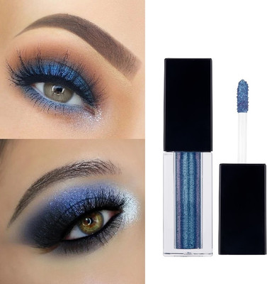 BLUEMERMAID WATERPROOF BLUE COLOR LIQUID MATTE SHIMMER EYE SHADOW 4 ml(BLUE)