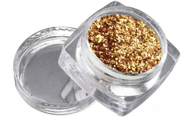 GABBU Mirror Nails Powder golden Fine Glitters Metallic Effect Pigments 1 g(golden)