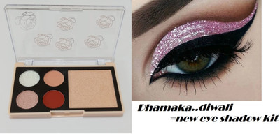 Jiwoo Easey-Peasy Eyeshadow and Highlighter Palette & Highly Pigmented 8.8 g(multi-colour)