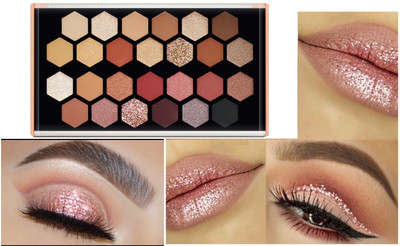 Latixmat Waterproof Matte and Shiny Eyeshadow Palette Long-Lasting, Waterproof Eye 21 g(Multi Color)