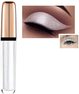 Emijun Highly Pigmented Non-Transfer & Long Stay Metallic Liquid Eye shadow 7 ml(silver)