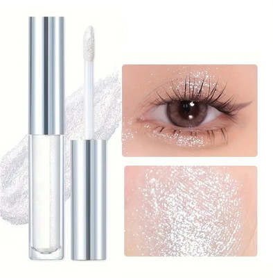 luzimaisa Liquid eye shadow Colors Makeup Shimmer Glitter Pigment 5 g(sliver)
