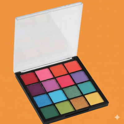 Gleam Soul 16 Color Eye and Face Makeup Palette | Soft Texture | Long Lasting Formula 45 g(MultiColor)