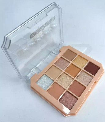 Emijun 12 Shades Eyeshadow Palette | Highly Pigmented and Blendable pallate 13.5 g(MULTI)
