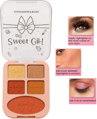 nuvya Timeless Touch 3-in-1 Makeup Kit for Eyes, Cheeks and Highlight (S3) 7 g(Multicolor)