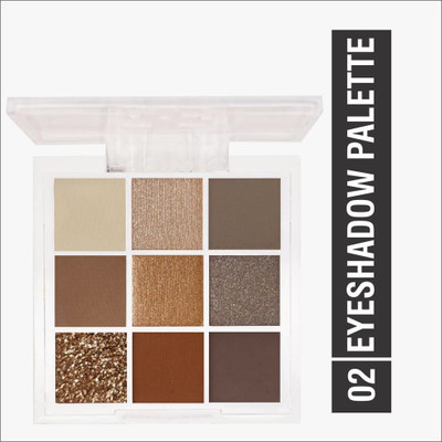 THTC 9 Color Glam Eyeshadow Palette Shade 02 - PX41 13.5 g(Multicolor)