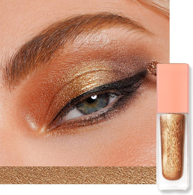 NADJA Eyeshadow Liquid Eyeliner Non-sticky One-Swipe Coverage with Quick-Drying 4 g(GOLD)
